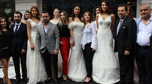 Ünlü mankenler gelinlik tanıttı
