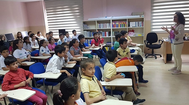 Öğrencilere 'çevre' dersi