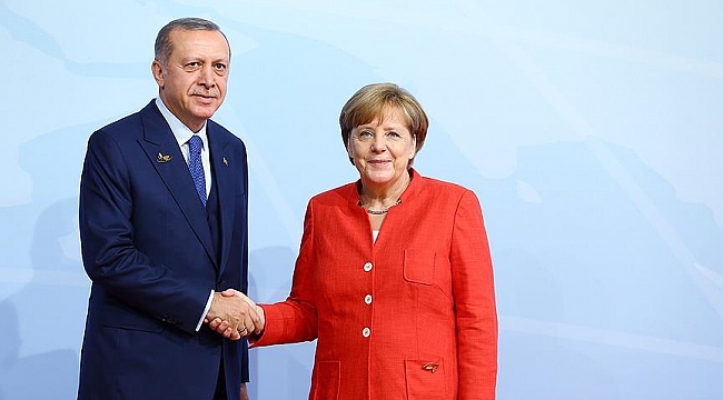 Erdoğan Merkel ile görüşüyor