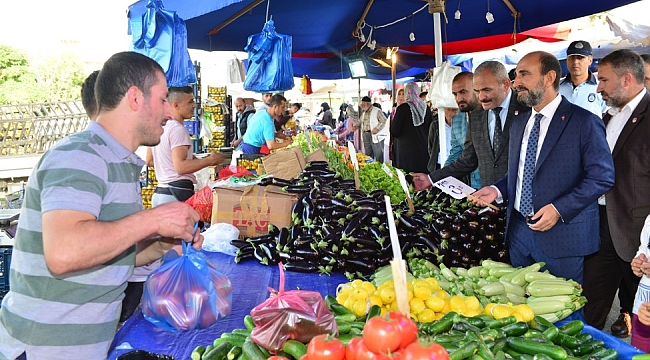 Başkan Edebali pazar denetiminde