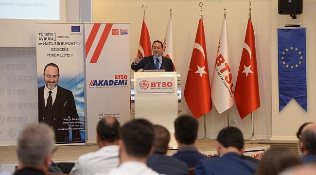 BTSO Akademisi Prof. Dr. Alkin'i ağırladı