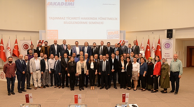 BTSO'da 'Taşınmaz Ticareti Yönetmeliği' anlatıldı
