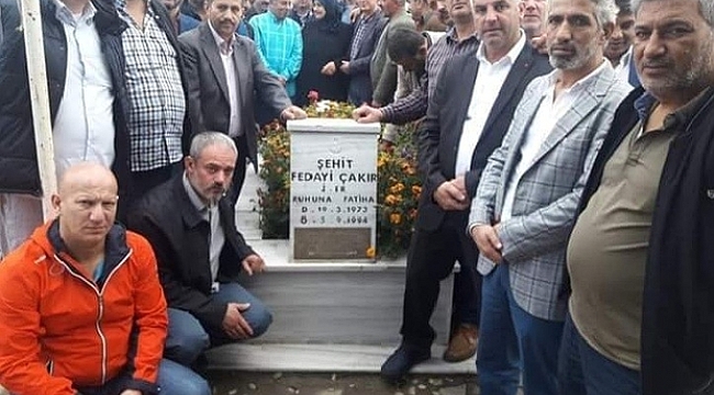 Bursalı şehide silah arkadaşlarından vefa