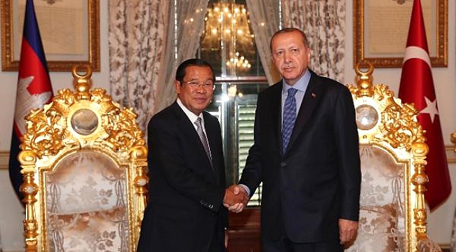 Erdoğan Kamboçya Başbakanını kabul etti