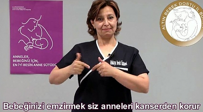 İşaret diliyle anne sütünün önemine dikkat çektiler
