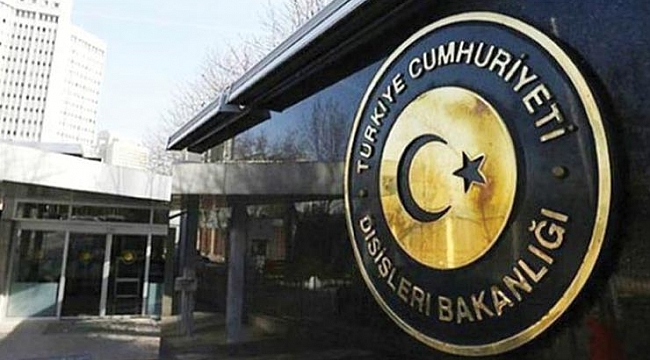 Türkiye'den skandal bildiriye tepki