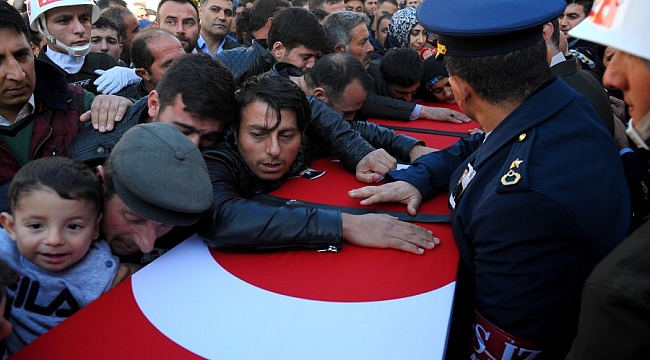 Şehidin cenazesi baba ocağında