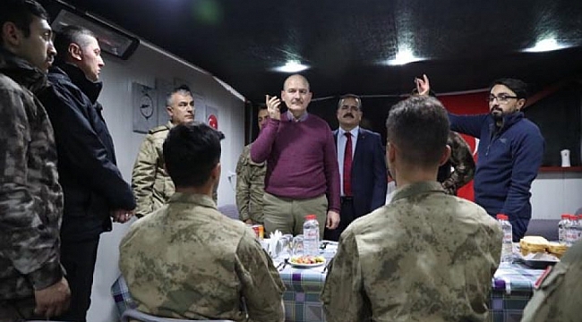 Bakan Soylu yeni yıla onlarla girdi