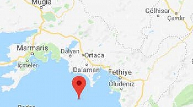 Dalaman açıklarında korkutan deprem