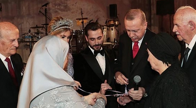 Erdoğan, nişan törenine katıldı