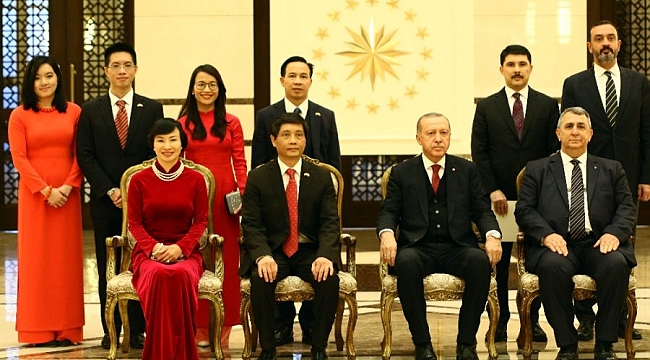 Erdoğan Vietnam Büyükelçisini kabul etti