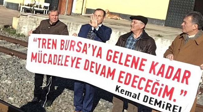 Eski Milletvekili Demirel'den tren eylemi