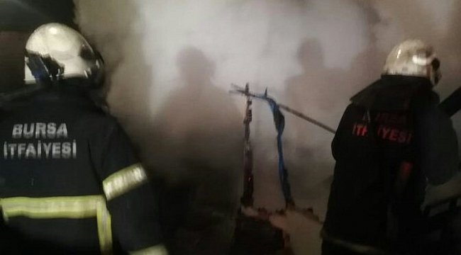 İnegöl'de korkutan yangın