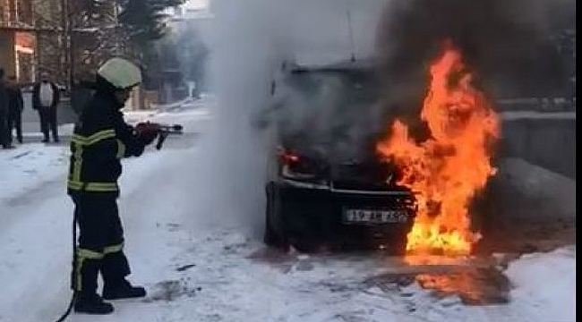 Kontağı çevirdiği anda yangın çıktı