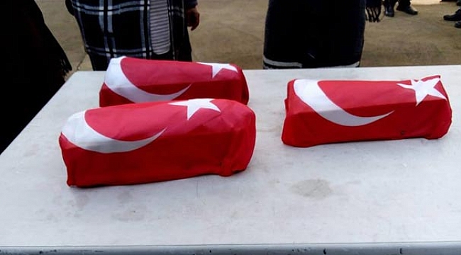 Türk bayraklarına sarılı tabutlarıyla uğurlandılar