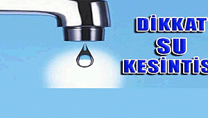 BURSA’DA SU KESİNTİSİ