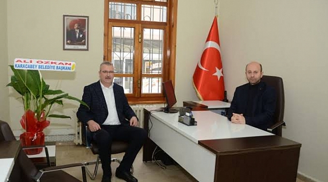 Başkan Özkan'dan Kahraman'a ziyaret