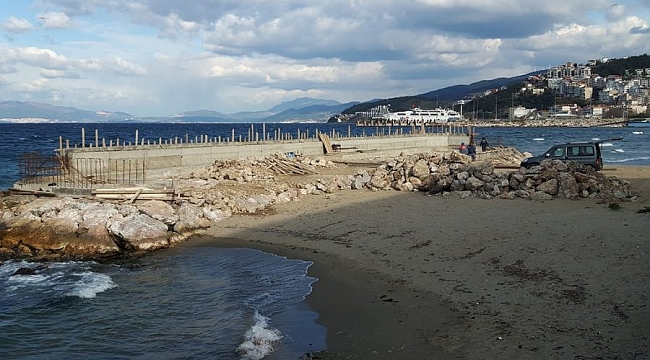 Güzelyalı sahiline estetik dokunuş