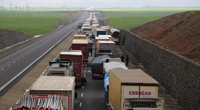 Habur Sınır Kapısı'nda TIR kuyruğu