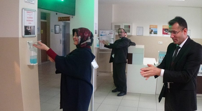 Halk eğitim merkezinden korona tedbiri