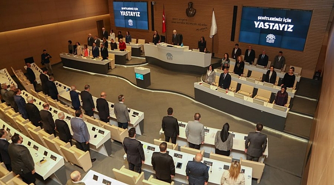 Nilüfer Meclisi'nde şehitlere saygı duruşu