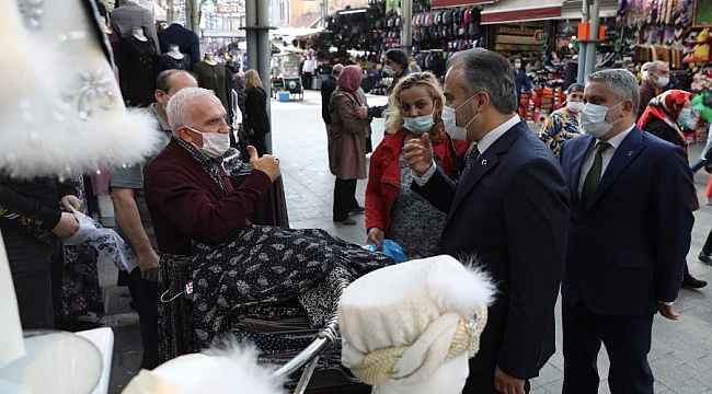 Bursa'da çarşıda yüzler gülüyor