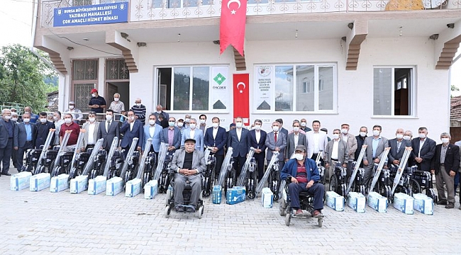 Büyükşehir afet mağduru köylünün yanında