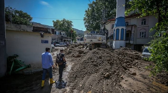 Dudaklı'da hasar tespiti sürüyor