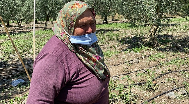 Ekili arazisini sel vurunca gözyaşı döktü