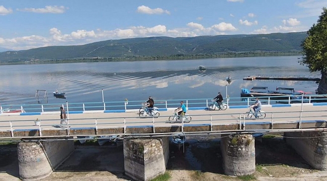 Gölyazı'da bisikletli ulaşım dönemi