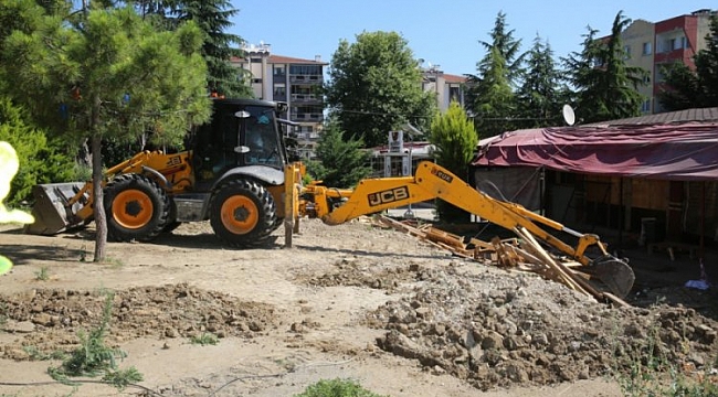 Görükle'deki park alanı işgalden temizlendi