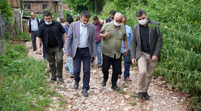 Tanır, sel bölgesinde incelemelerde bulundu
