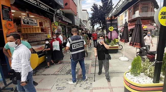 Açık alanlar ve işletmelerde koronavirüs denetimi