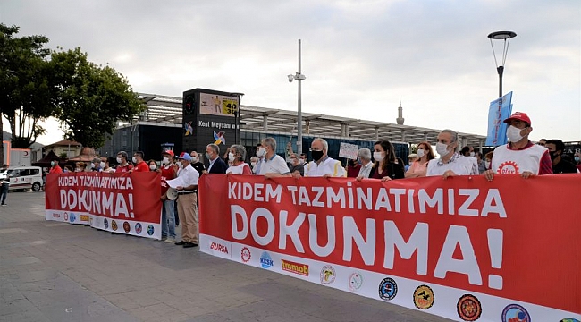Bursa'da kıdem tazminatına ilişkin basın açıklaması