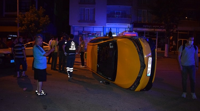 Devrilen otomobilden mucize kurtuluş