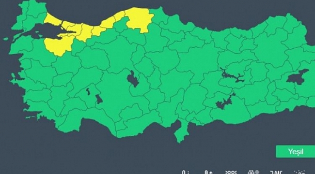 Meteorolojiden Bursa için 'sarı' uyarı