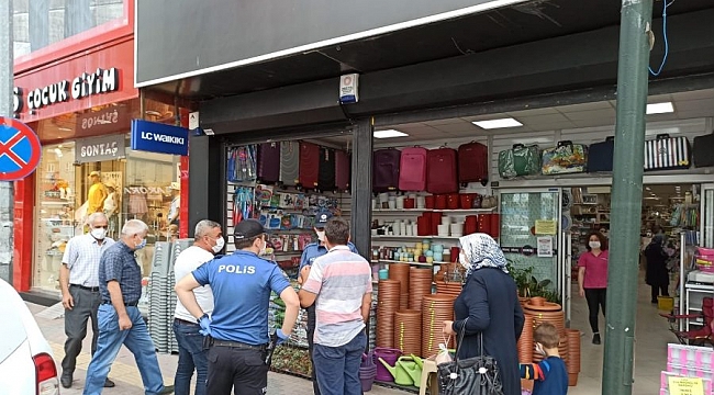 Mustafakemalpaşa'da maske takmayanlara ceza yağdı