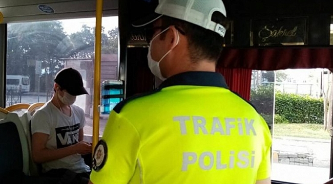 Toplu taşımada koronavirüs denetimi