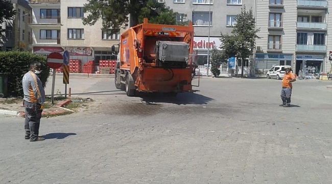 İnegöl'de dezenfekte ve temizlik çalışması