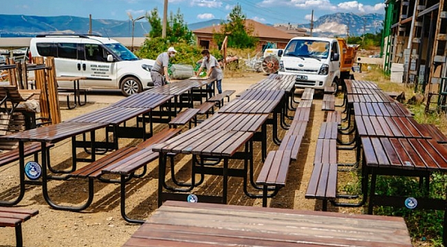 Kestel'de bank ve masalar, yeniden hayat buluyor