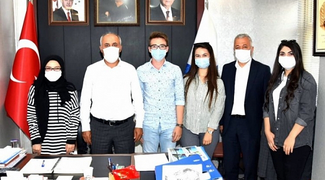 Öğrencilerden Başkan Aydın'a teşekkür