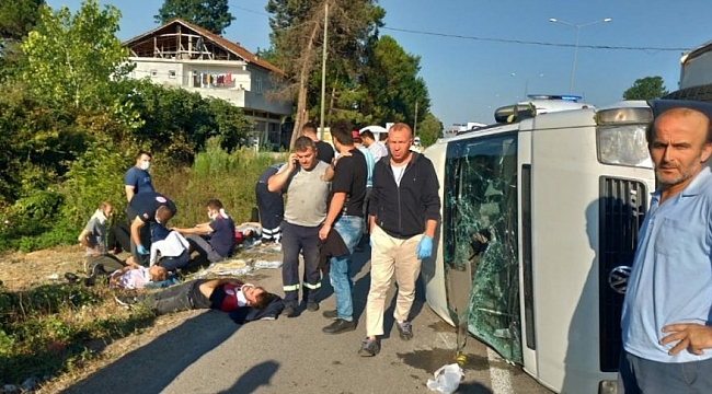 Samsun'da feci kaza