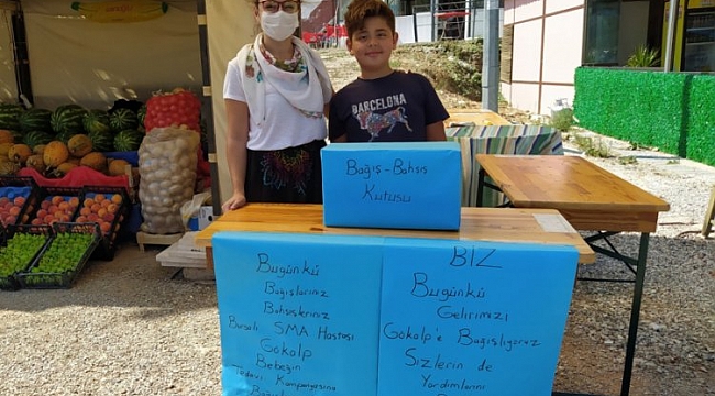 Umurbeyli kadınlardan Gökalp bebeğe yardım eli