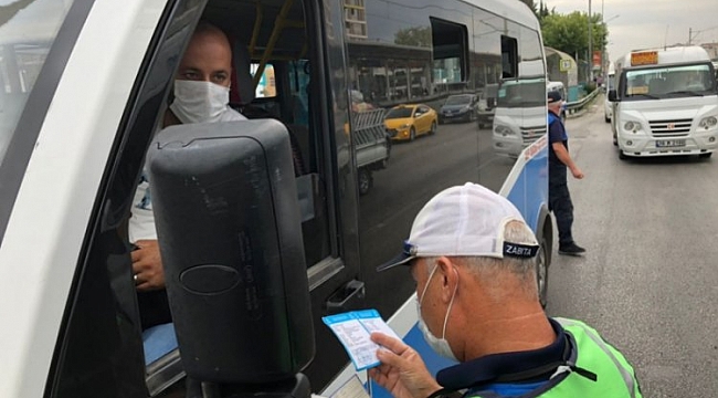 Bursa'da toplu taşımalara korona virüs denetimi