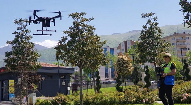 Büyükşehir'in İHA ile kaçak yapı tespitine ödül