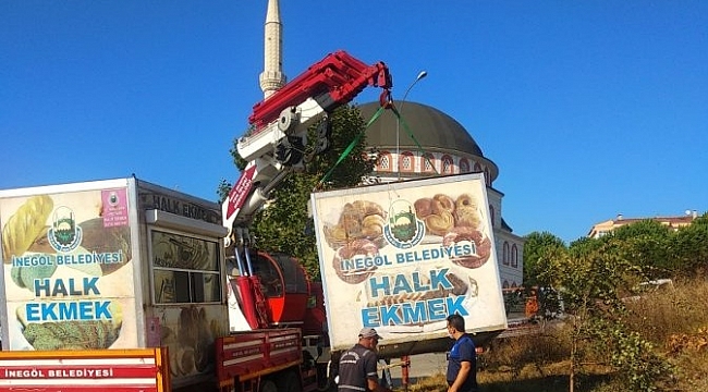 İnegöl'de eski halk ekmek büfeleri kaldırılıyor