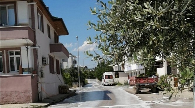 İznik sokakları dezenfekte ediliyor