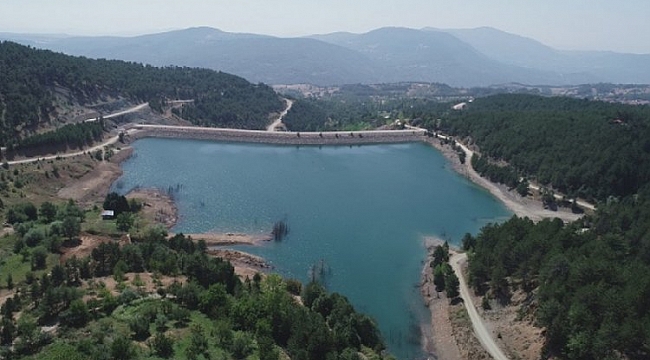 Keles Dağdibi Göleti'nde deneme sulamalarına başlandı