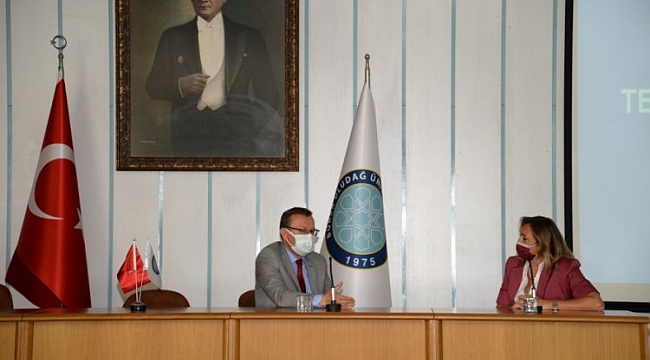 Rektör Kılavuz, Oya Coşkunöz Aktaş'ı ağırladı