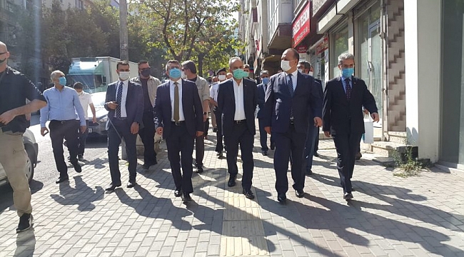 Vali Canbolat ve il protokolünden koronavirüs denetimi
